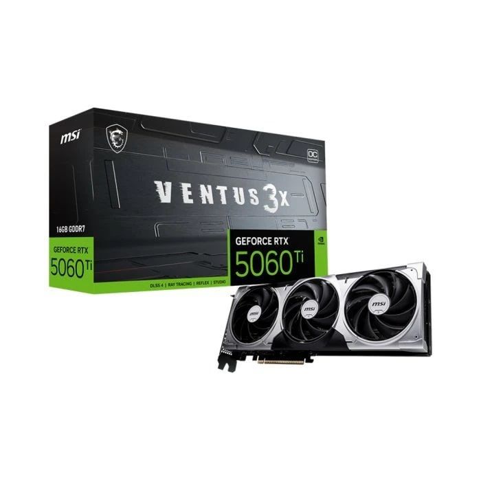 MSI Graphic card GeForce RTX 5060 Ti 16GB GDDR7 VENTUS 3X OC
