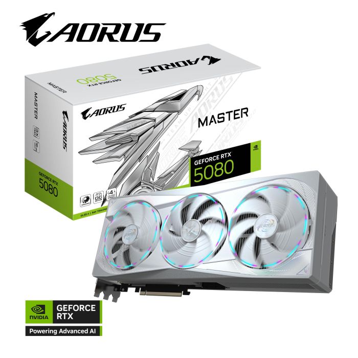 Видеокарта GIGABYTE Graphic Adapter GeForce RTX 5080 16GB GDDR7 AORUS MASTER ICE