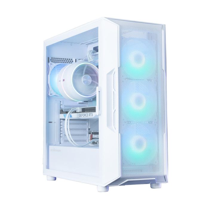 Zalman PC case I3 Neo ARGB V2 without PSU, 2xUSB3.0, 1x Type C, 4x120mm, ARGB, VGA 355mm, LCS ready, TG Side Panel, ATX, white