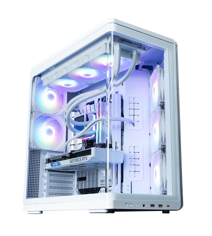 Корпус Zalman P60 без БЖ, 2xUSB3.0, 1x Type C, 3x120мм ARGB Reverse, 2x120мм ARGB, VGA 435мм, LCS ready, Curved Tempered Glass, Dual Chamber, ATX, білий