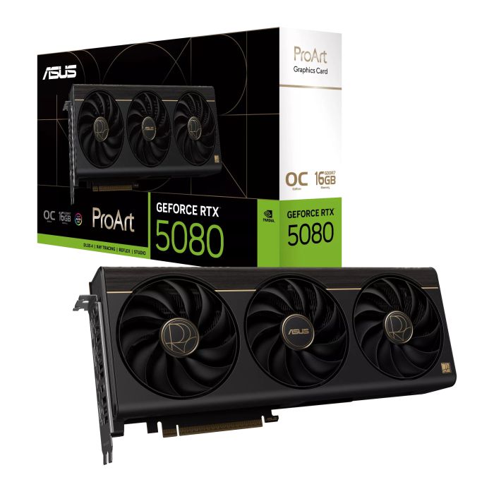 ASUS Graphic Card GeForce RTX 5080 16GB GDDR7 OC PROART-RTX5080-O16G