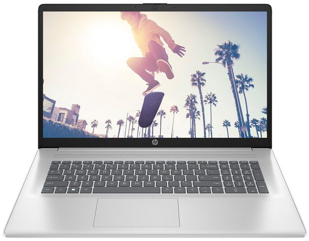 Ноутбук HP 17-cn4041ua 17.3" FHD IPS AG, Intel 7-150U, 16GB, F512GB, UMA, DOS, серебристый