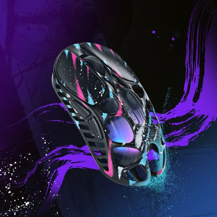 Мышь GravaStar Mercury X Pro, 8K, BT/WL/USB-A, RGB, Neon Graffiti