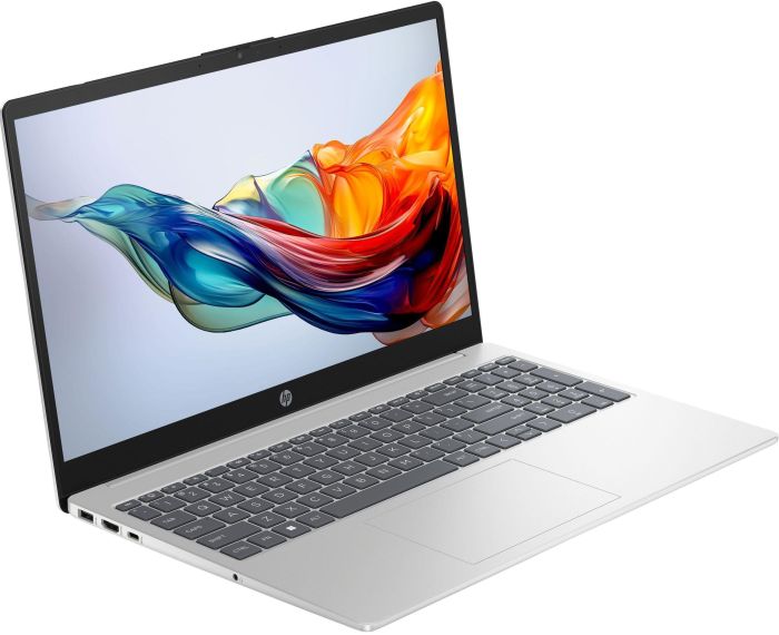 Ноутбук HP 15-fc0312ua 15.6" FHD IPS AG, AMD R5-7520U, 16GB, F512GB, UMA, DOS, сріблястий