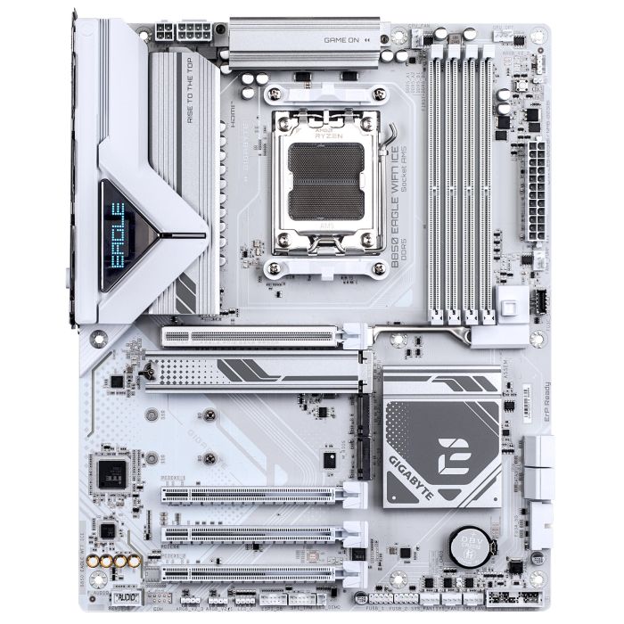 Материнська плата GIGABYTE B850 EAGLE WF7 ICE sAM5 B850 4xDDR5 M.2 Wi-Fi BT HDMI DP ATX