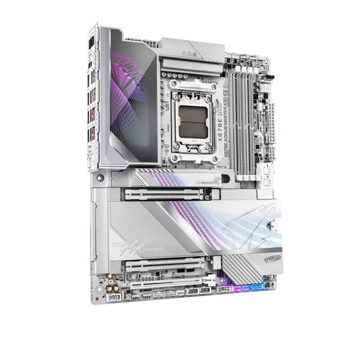 Материнская плата GIGABYTE X870E A MASTER X3D ICE sAM5 X870 4xDDR5 M.2 Wi-Fi BT HDMI DP ATX