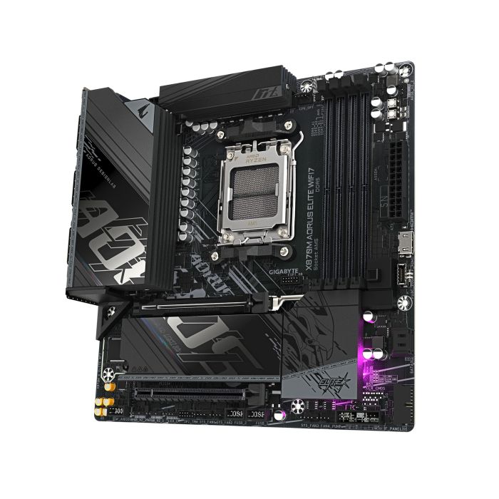 Материнська плата GIGABYTE X870M A ELITE WF7 sAM5 X870 4xDDR5 M.2 Wi-Fi BT HDMI DP mATX