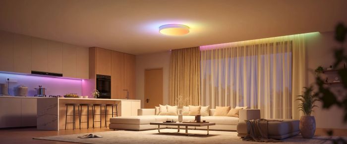 Потолочный свитильник Govee 38cm Smart Ceiling Light Pro, RGBICWW, WI-FI/Bluetooth, білий