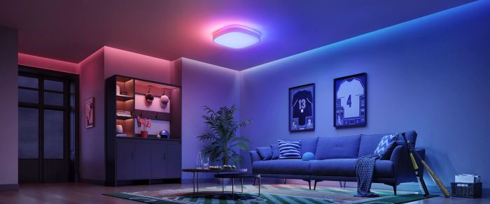 Потолочный свитильник Govee H60A4 30cm Smart Square Ceiling Light, RGBWW + RGBIC, WI-FI/Bluetooth, білий