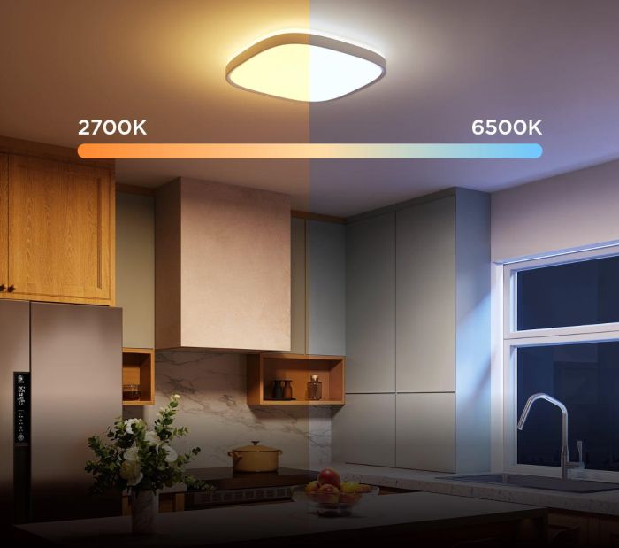 Потолочный свитильник Govee H60A4 30cm Smart Square Ceiling Light, RGBWW + RGBIC, WI-FI/Bluetooth, білий