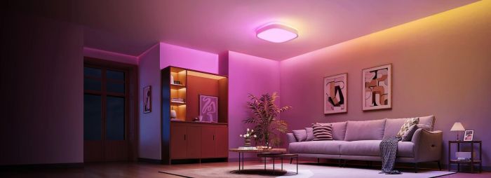 Потолочный свитильник Govee H60A4 30cm Smart Square Ceiling Light, RGBWW + RGBIC, WI-FI/Bluetooth, білий