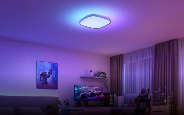 Потолочный свитильник Govee H60A4 30cm Smart Square Ceiling Light, RGBWW + RGBIC, WI-FI/Bluetooth, білий