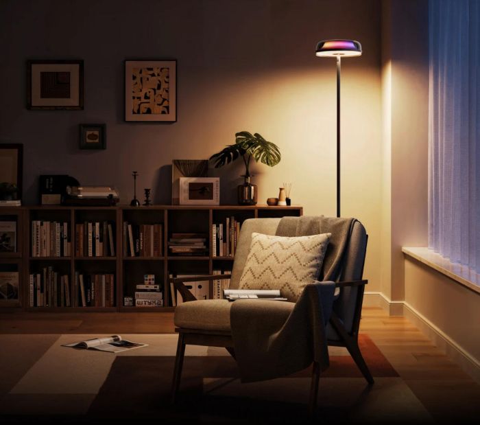 Govee H60B0 Uplighter Floor Lamp, 1000Lm, RGBWW+RGBIC+WW, WI-FI/Bluetooth, чорний