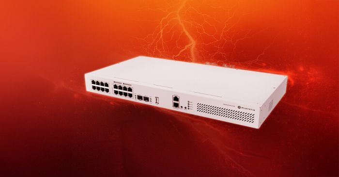Коммутатор MikroTik Cloud Router Switch MikroTiK CRS418-8P-8G-2S+RM