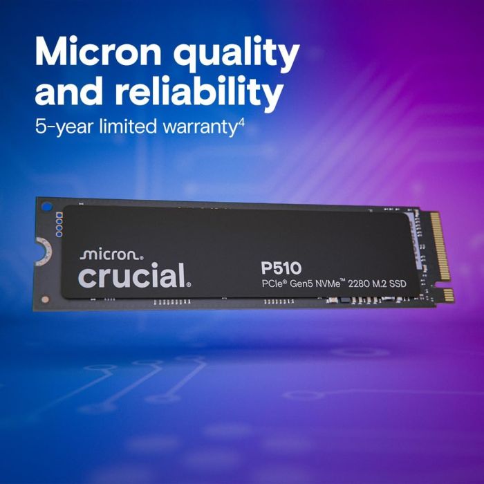 SSD Crucial M.2 1TB PCIe 5.0 P510