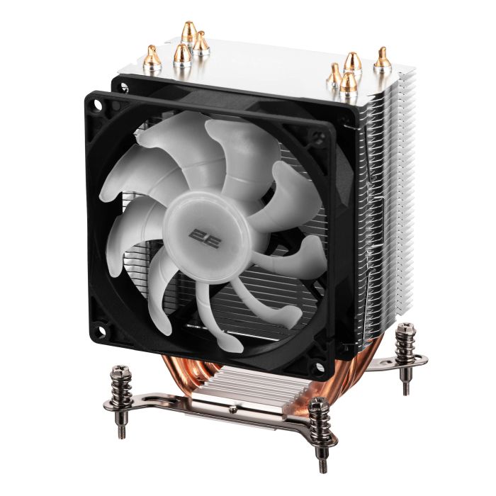 Процесорний кулер 2E GAMING Air Cool AC90D4, LGA1851, 1700, 1200, 1366, 115x, AM5, AM4, AM3, AM3+, 4pin PWM, TDP 130W
