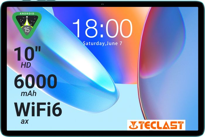 Планшет Teclast P33 KIT 10,1" 3ГБ, 64ГБ, 6000мА•год, Android, блакитний