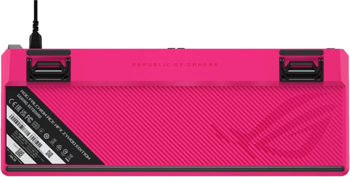 Клавіатура механічна ASUS ROG Falchion Ace HFX, 68key, HFX Magnetic Switches, USB-A, EN, RGB, ZywOo Ed.