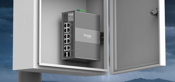 Промышленный коммутатор TP-LINK  8xGE (PoE), 120W, 2xGE/SFP, WebSmart1xSFP WebSmart TP-Link IES210GPP