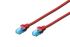 Патч-корд 2E CAT 5e, UTP, 0.50м, 26AWG, RJ45, 7/0.16, Cu, LSZH, красный