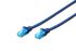 Patch cord 2E CAT 5e, UTP, 0.50m, 26AWG, RJ45, 7/0.16, Cu, LSZH, blue