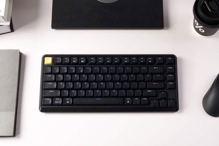 Mechanical keyboard Keychron J1 82Key, K pro Brown, WL/BT/USB-A, QMK, Hot-swap, EN/UKR, RGB, black