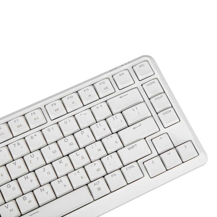 Mechanical keyboard Keychron J1 82Key, K pro Banana, WL/BT/USB-A, QMK, Hot-swap, EN/UKR, RGB, white