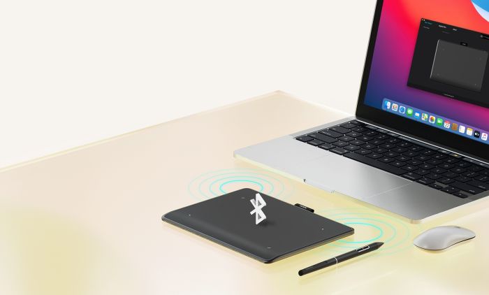 Графічний планшет Huion 6.3"x3,9" Inspiroy Frego S, BT, USB-C, чорний