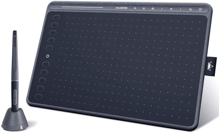 Графический планшет  10"x6.35" , USB-C, серый Huion HS611
