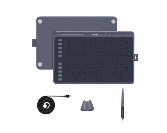 Графический планшет  10"x6.35" , USB-C, серый Huion HS611