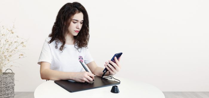 Графічний планшет  10"x6.25" , microUSB, чорний Huion HS610