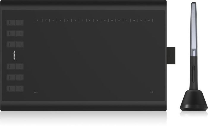 Графический планшет  10"x6.2" , MicroUSB, черный Huion H1060P