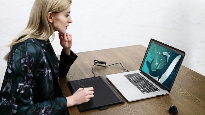 Графический планшет  10"x6.2" , MicroUSB, черный Huion H1060P