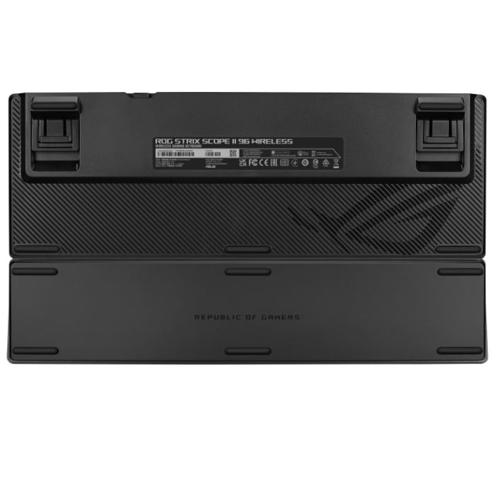 Клавиатура механическая ASUS ROG Strix Scope II, 96key, NX Snow, USB-A/WL/BT, EN/UK, RGB, чёрный