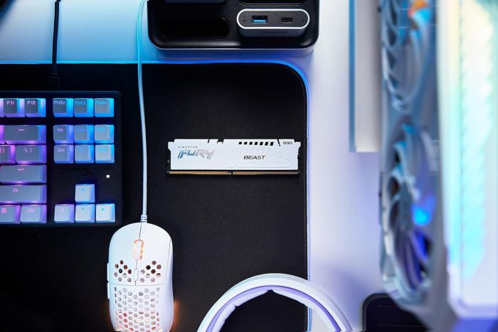 Память ПК Kingston DDR5 16GB 6400 FURY Beast FURY Beast EXPO Белый