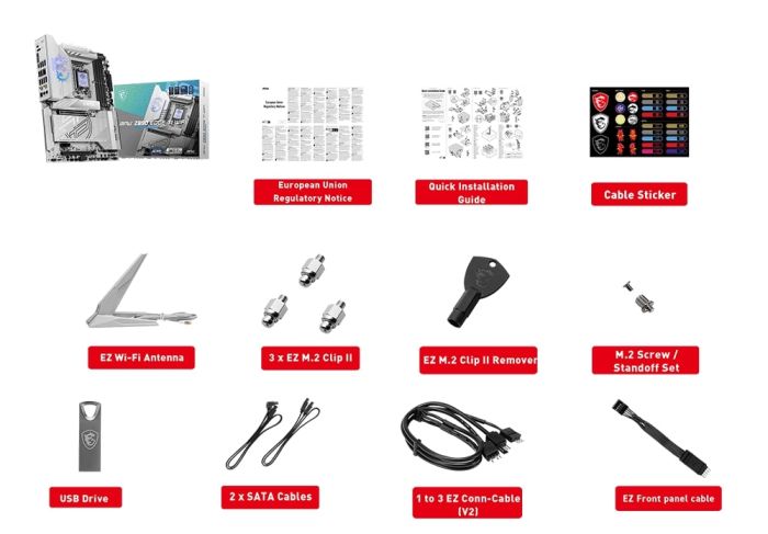 MSI Motherboard MPG Z890 EDGE TI WIFI s1851 Z890 4xDDR5 M.2 HDMI WiFi BT ATX