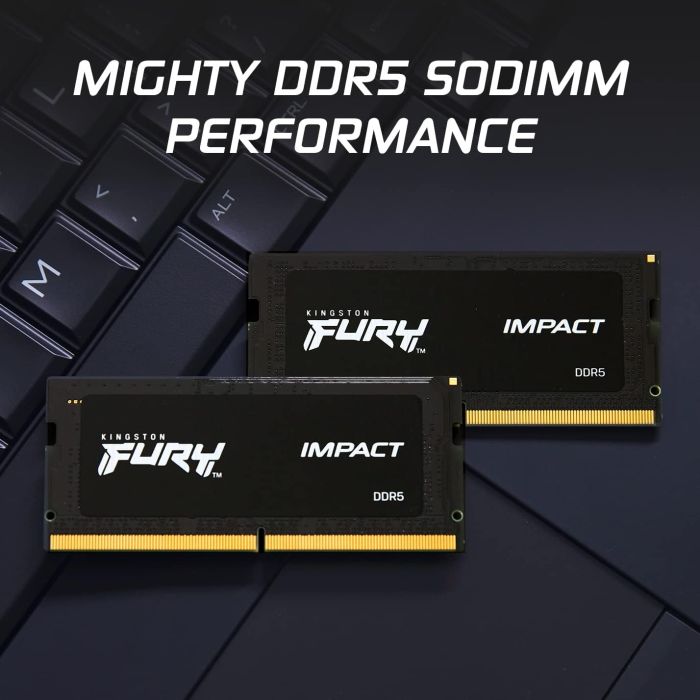 Память ноутбука Kingston DDR5 32GB KIT (16GBx2) 6000 FURY Impact XMP