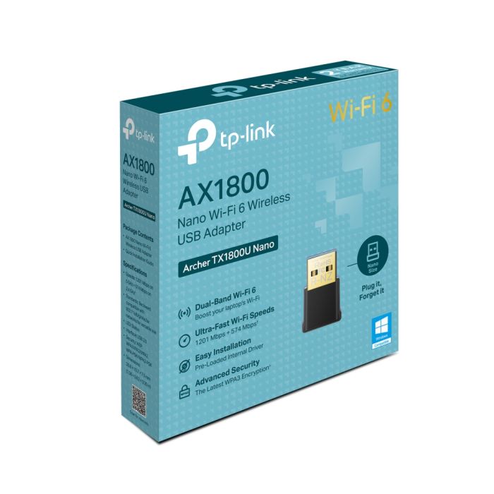 WiFi-адаптер TP-LINK Archer TX180U Nano AX1800 USB 2.0