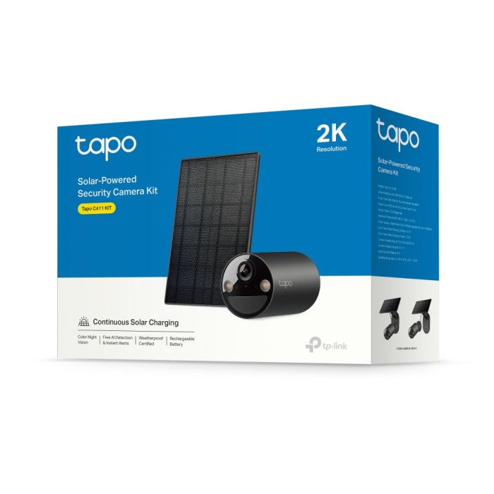 Комплект розумної бездротової камери TP-LINK TAPO C411 KIT 2K QHD та сонячної панелі