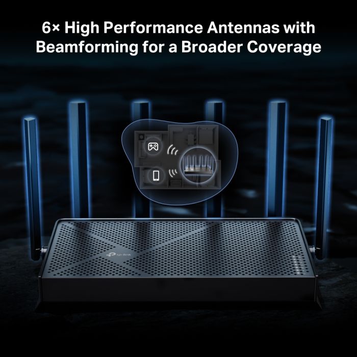 Маршрутизатор TP-LINK Archer BE400 BE6500, 3xGE LAN, 1x2.5GE LAN, 1x2.5GE WAN, 1xUSB3.0 MESH