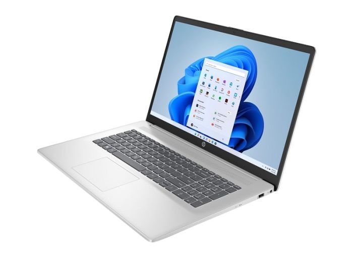 Ноутбук HP 17-cp2042ua 17.3" FHD IPS AG, AMD R5-7520U, 16GB, F512GB, UMA, Win11, сріблястий