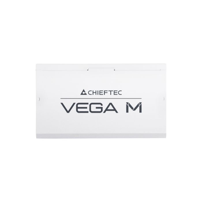 Блок живлення CHIEFTEC Vega M  (850W), >90%, 80+ Gold, 135мм FDB, 1xMB 24pin(20+4), 2xCPU 8pin(4+4), 3xMolex, 6xSATA, 4xPCIe 8pin(6+2), 1xPCIe GEN5 16pin, Fully Modular, White