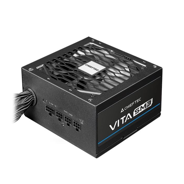 Блок питания CHIEFTEC Vita SM3  (750W), >85%, 80+ Bronze, 120мм, 1xMB 24pin(20+4), 2xCPU 8pin(4+4), 3xMolex, 6xSATA, 4xPCIe 8pin(6+2), 1xPCIe GEN5 16pin, Modular