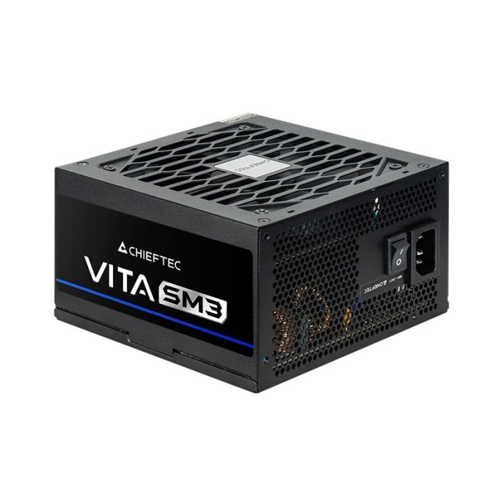 Блок питания CHIEFTEC Vita SM3  (750W), >85%, 80+ Bronze, 120мм, 1xMB 24pin(20+4), 2xCPU 8pin(4+4), 3xMolex, 6xSATA, 4xPCIe 8pin(6+2), 1xPCIe GEN5 16pin, Modular