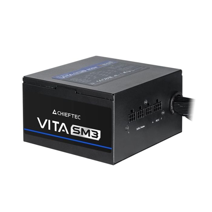 Блок живлення CHIEFTEC Vita SM3  (850W), >85%, 80+ Bronze, 120мм, 1xMB 24pin(20+4), 2xCPU 8pin(4+4), 3xMolex, 6xSATA, 4xPCIe 8pin(6+2), 1xPCIe GEN5 16pin, Modular