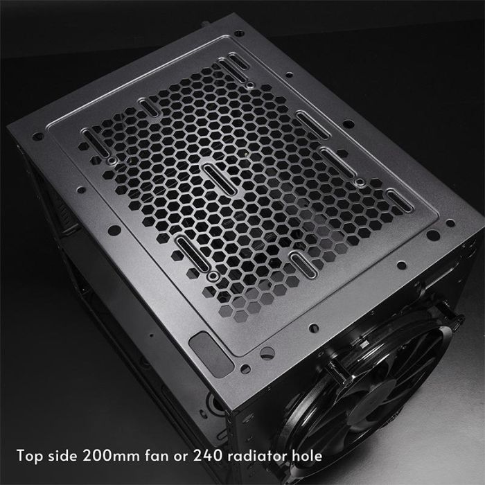 Корпус CHIEFTEC The Cube CI-03B, без БЖ, 2xUSB3.0, 1xUSB3.2 Gen2 Type-C, 1x200мм HDB, VGA 335мм, LCS ready, mATX, чорний