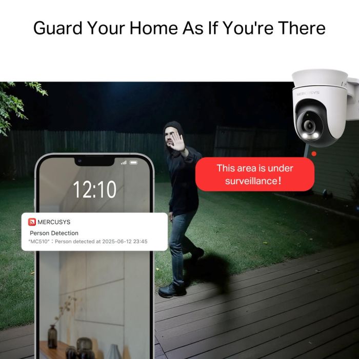 MERCUSYS IP-camera  3MP N300 microSD motion detection, outdoor Mercusys MC510