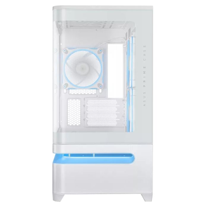 Prime AP202 Tempered Glas, without PSU, 2xUSB3.2, 1xUSB Type-C, Tempered Glass side, mATX, WHITE ASUS 90DC00P3-B19000