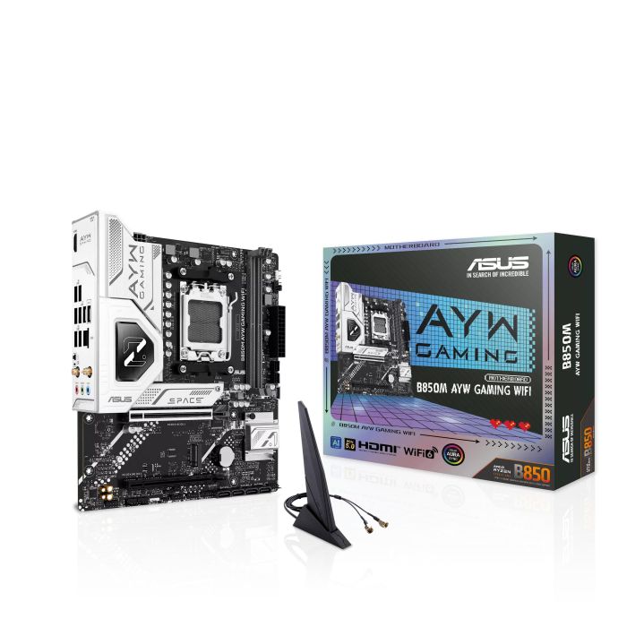 Материнcька плата ASUS B850M AYW GAMING WIFI sAM5 B850 2xDDR5 M.2 HDMI Wi-Fi BT mATX