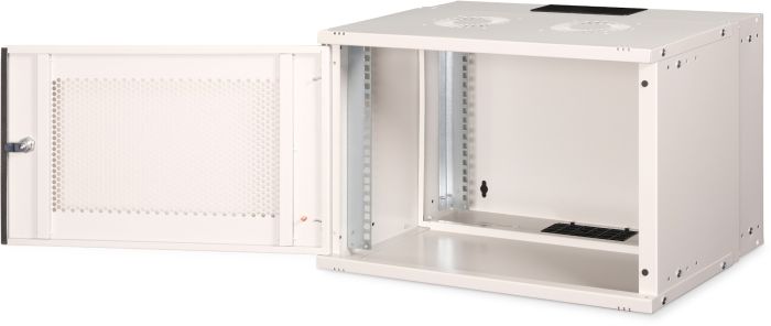 Шафа DIGITUS 19", 7U, SOHO PRO, металеві перфоровані двері, 540x400 мм, 60кг максимально, сіра